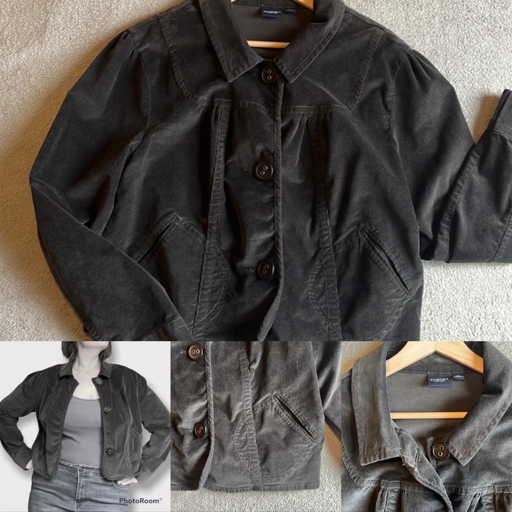 Sonoma charcoal grey corduroy jacket XL